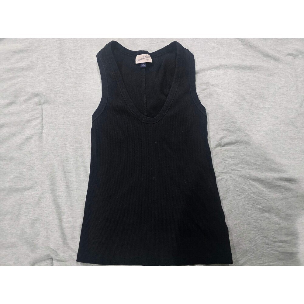 Lot of 3 Universal Thread Tops Size L Black Ribbed Tank & 2 V-Neck Tees Brown Ma